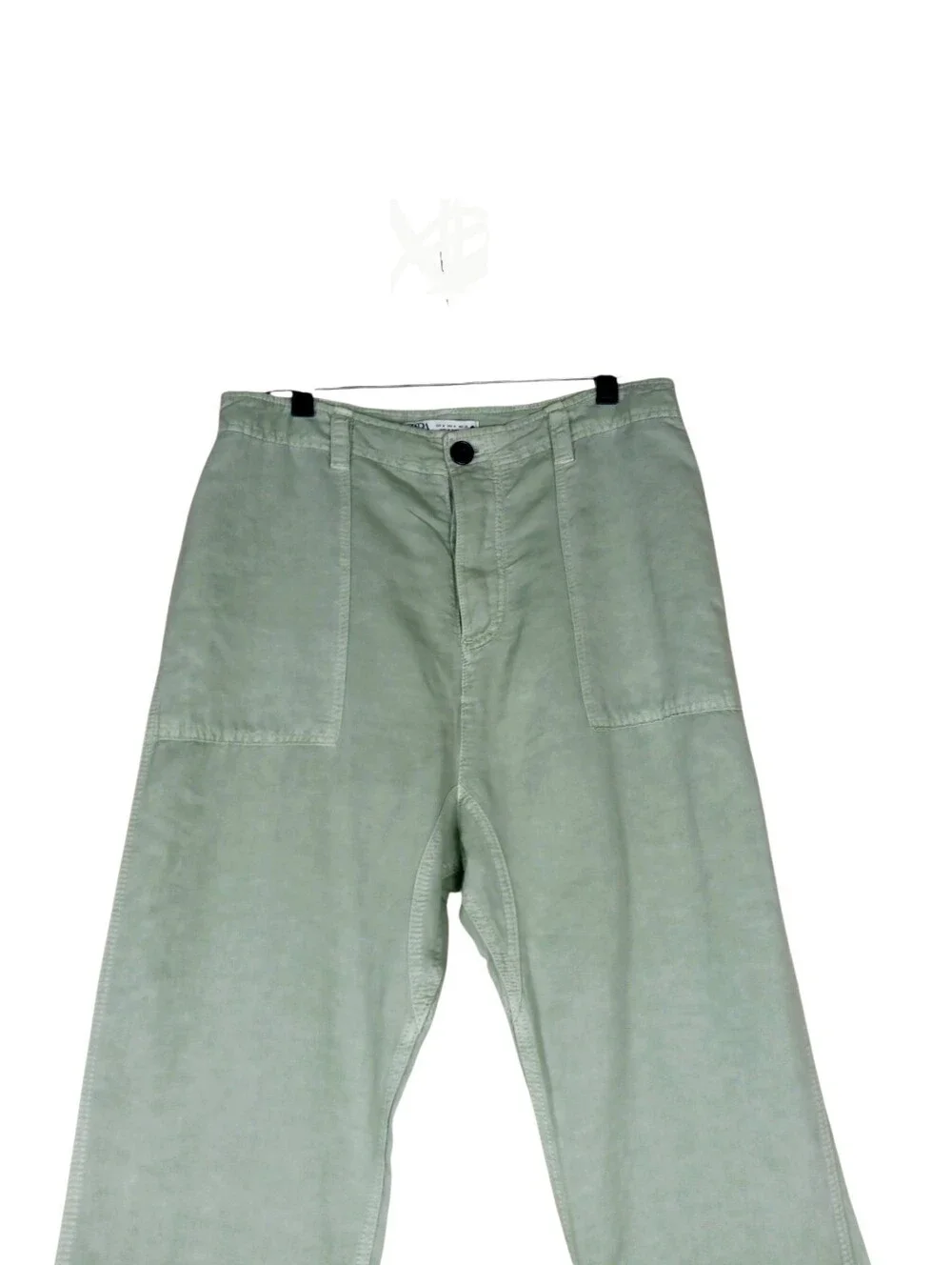 Zara Light Sage Green Utility Pants Size Medium 32in waist 23in Inseam.